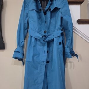 Burberry Vibrant Blue Trench Coat